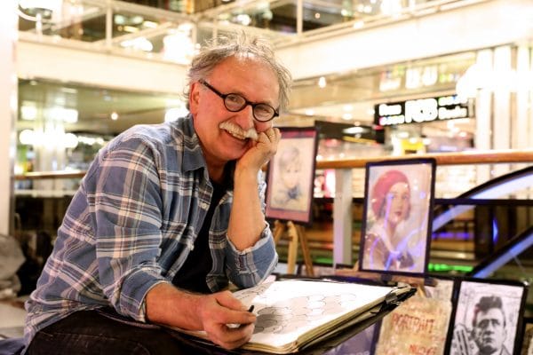 Portraitzeichner im Europa-Center